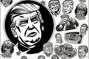 Donald Trump tattoo idea