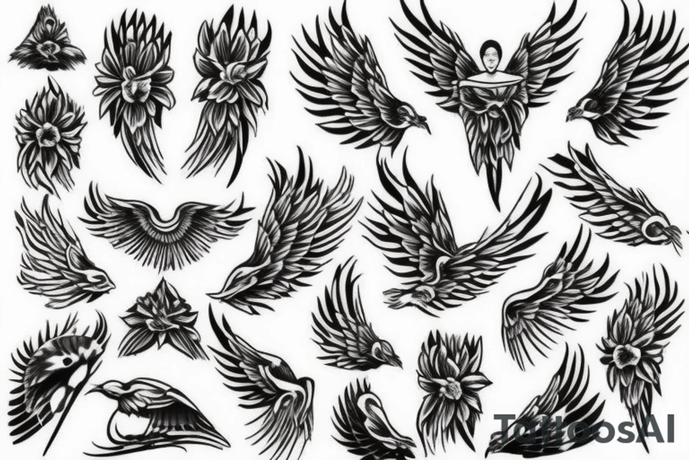 Angel tattoo idea