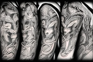 Devil goat tattoo idea