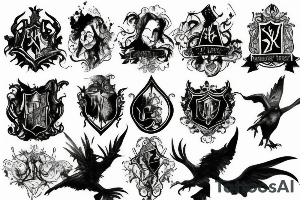 harry potter style tattoo idea