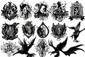 harry potter style tattoo idea