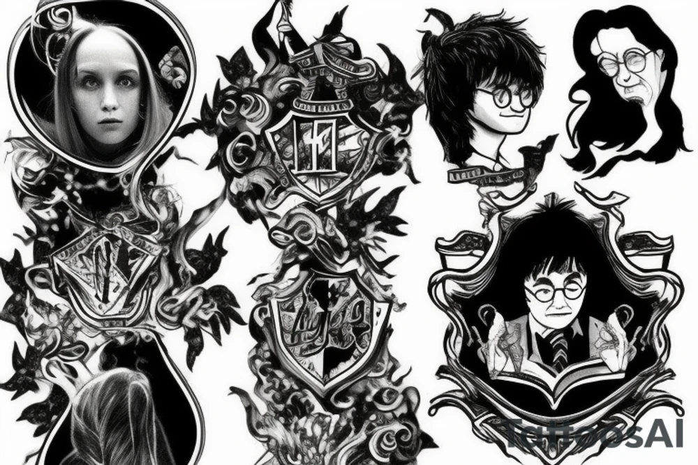 harry potter style tattoo idea