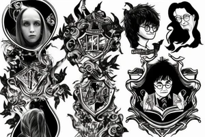 harry potter style tattoo idea