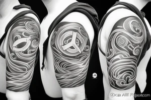 sea and peace of mind tattoo idea