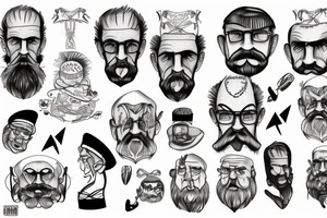 Old man cray tattoo idea