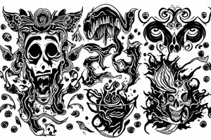 Kali drinking blood tattoo idea