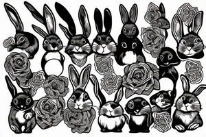 rabbit tattoo idea