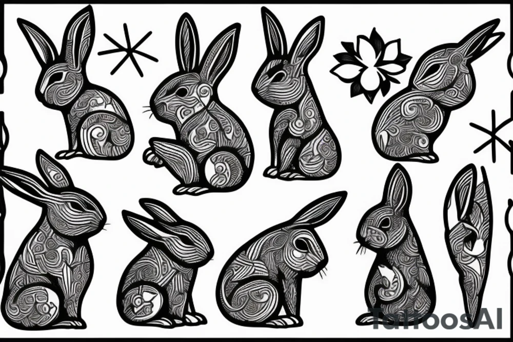 rabbit tattoo idea