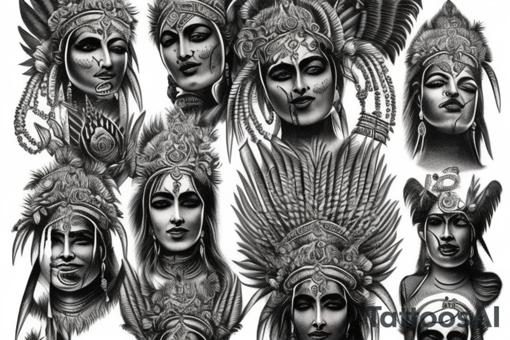 Kali indian god tattoo idea