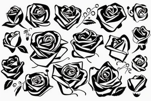 A rose, forming a smile tattoo idea
