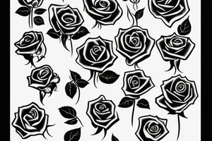 A rose, forming a smile tattoo idea