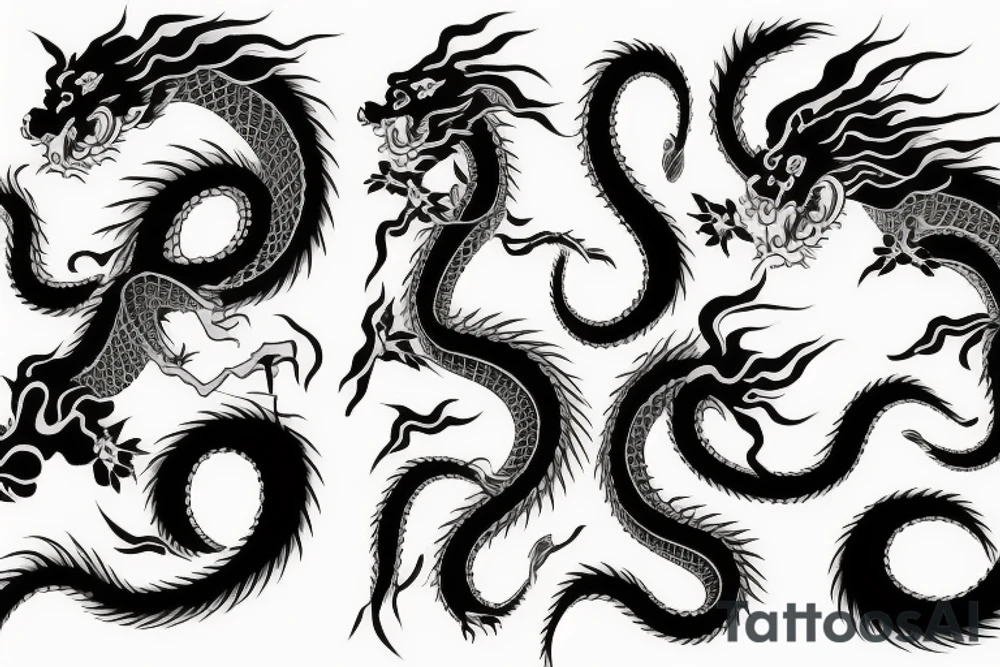 Japanese dragon tattoo idea