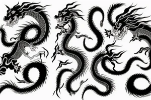 Japanese dragon tattoo idea