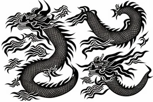 Japanese dragon tattoo idea