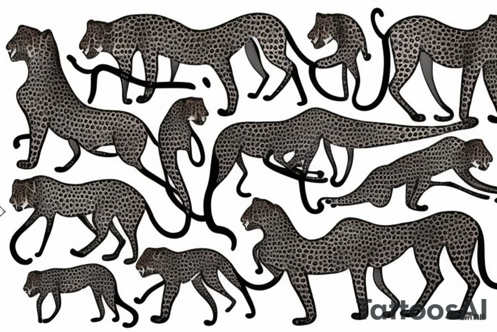 A cheetah tattoo idea