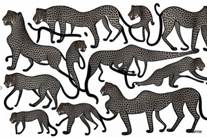 A cheetah tattoo idea