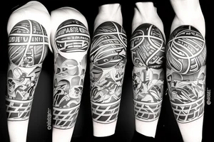 NBA basketball tattoo idea