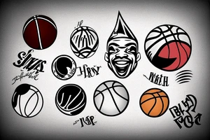 NBA basketball tattoo idea
