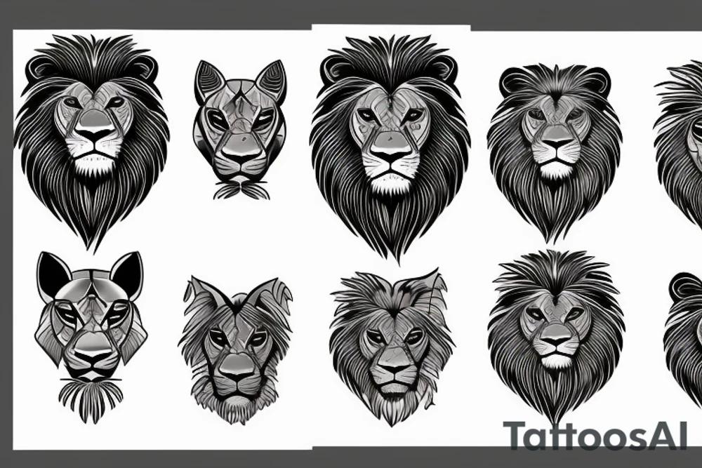 lion forg tattoo idea