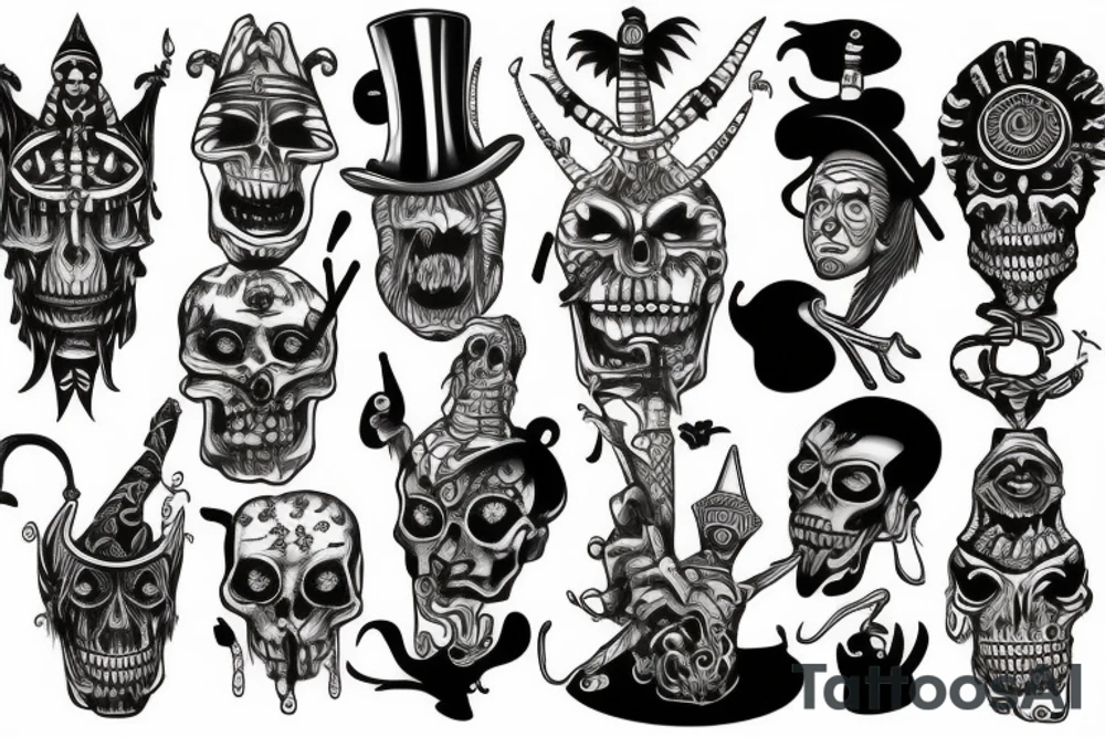 shaman full height, voodoo, witchdoctor tattoo idea