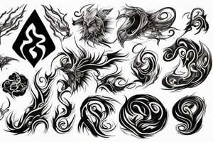 4 Elemental tattoo idea