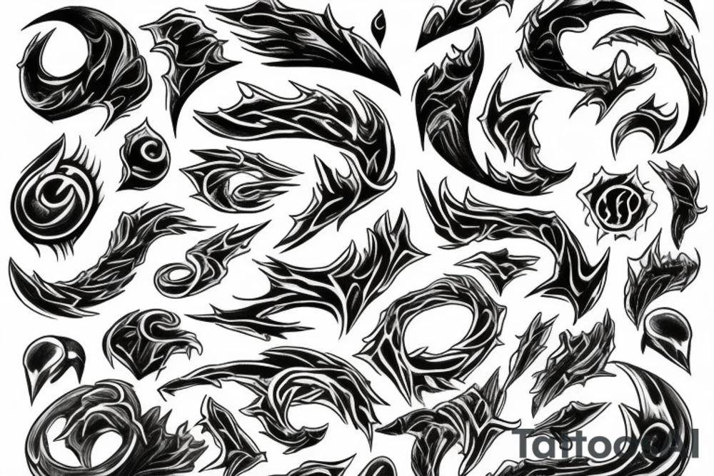 4 Elemental tattoo idea