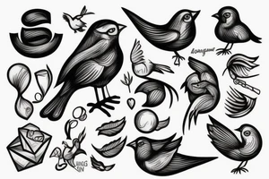 strong andel with muscles with a bird on his hand tattoo idea