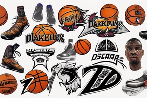 NBA basketball tattoo idea