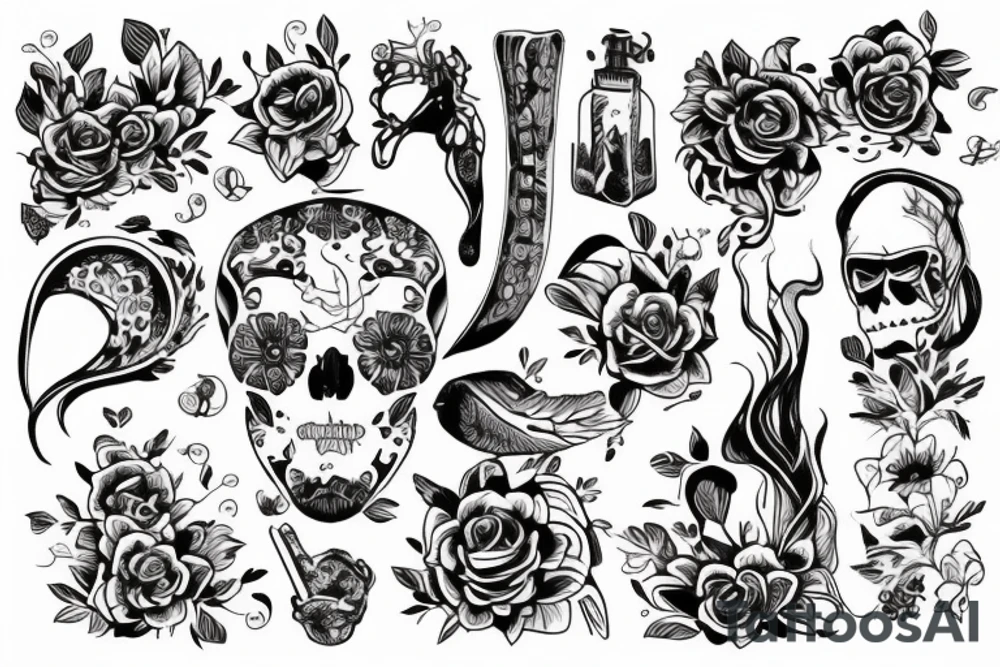Демон с крыльями tattoo idea