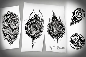 4 Elemental tattoo idea