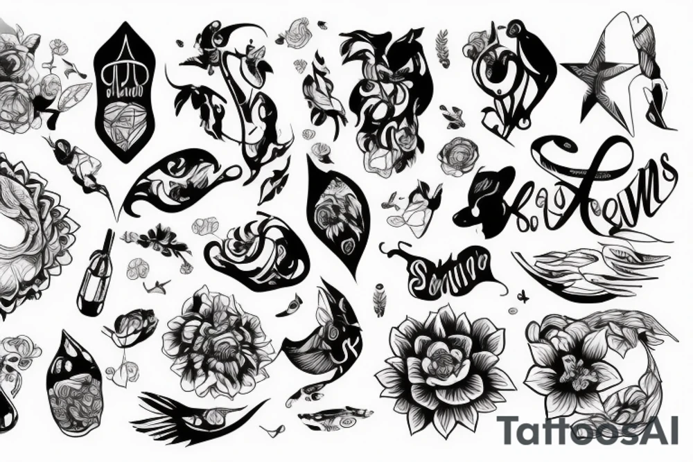 Демон с крыльями tattoo idea