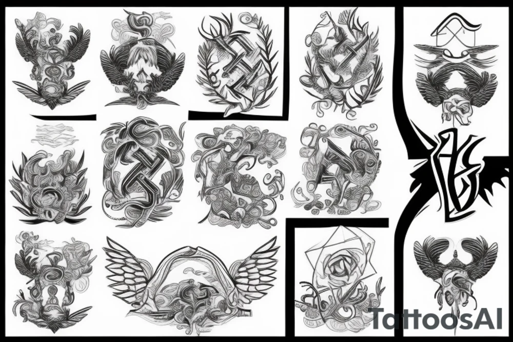 caduceus anibus tattoo idea