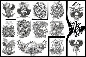 caduceus anibus tattoo idea