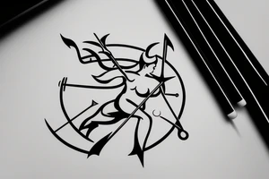 Archer, sagittarius symbol tattoo idea