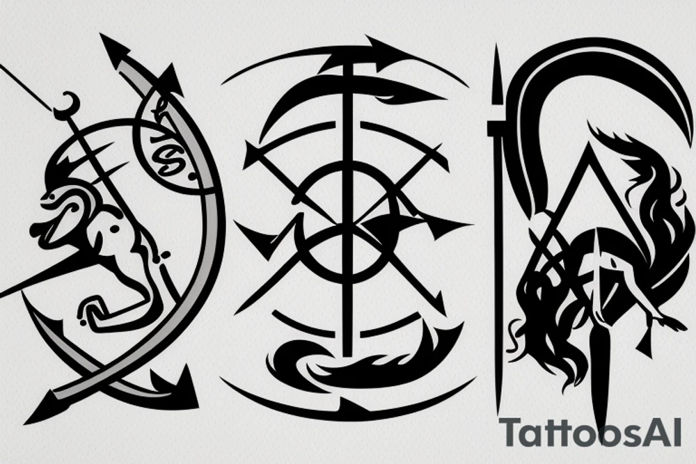 Archer, sagittarius symbol tattoo idea