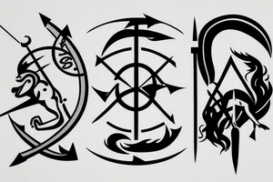 Archer, sagittarius symbol tattoo idea