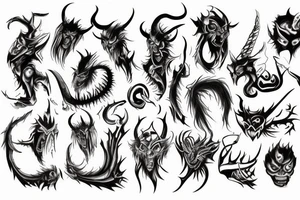 Demon tattoo idea