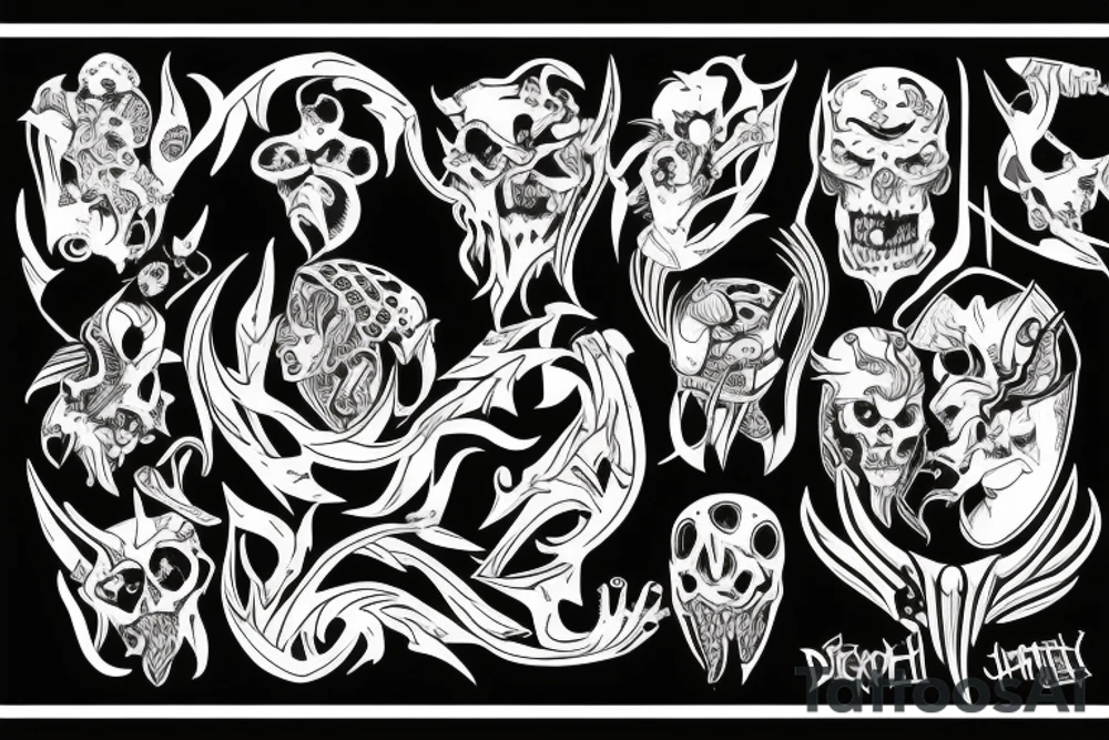 Demon tattoo idea
