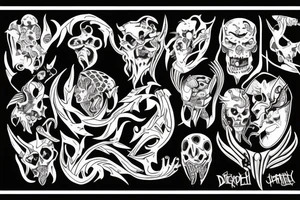 Demon tattoo idea