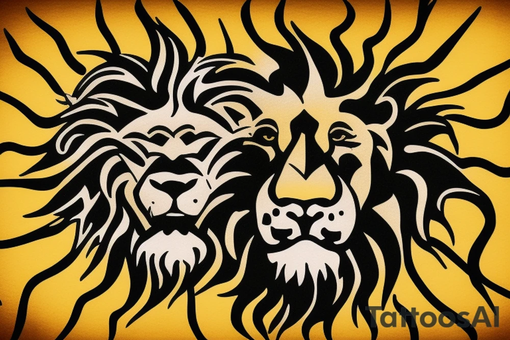 lion and sun . Iran flag tattoo idea