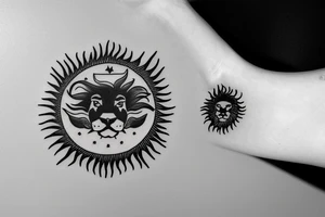 lion and sun . Iran flag tattoo idea