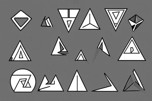 simple triangle tattoo idea