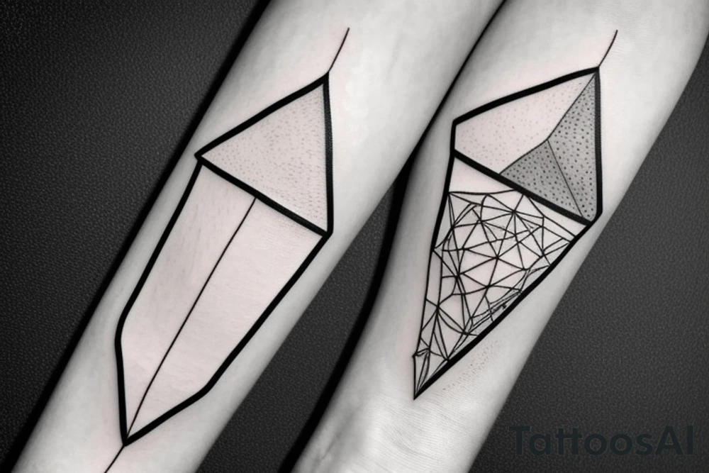simple triangle tattoo idea