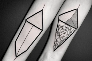 simple triangle tattoo idea