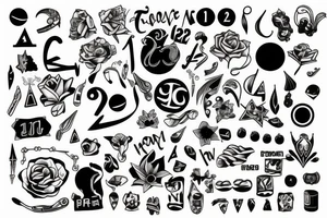A number 222 tattoo idea