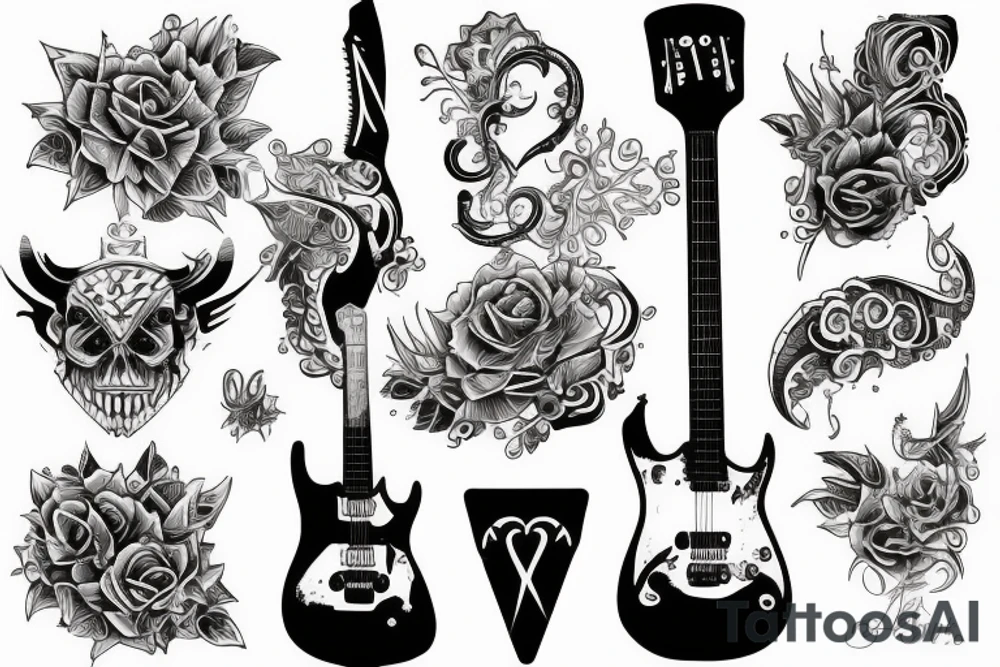 eguitar tattoo idea