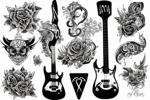 eguitar tattoo idea