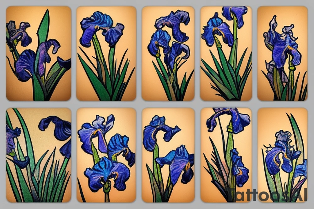 An iris tattoo idea