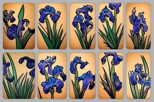 An iris tattoo idea