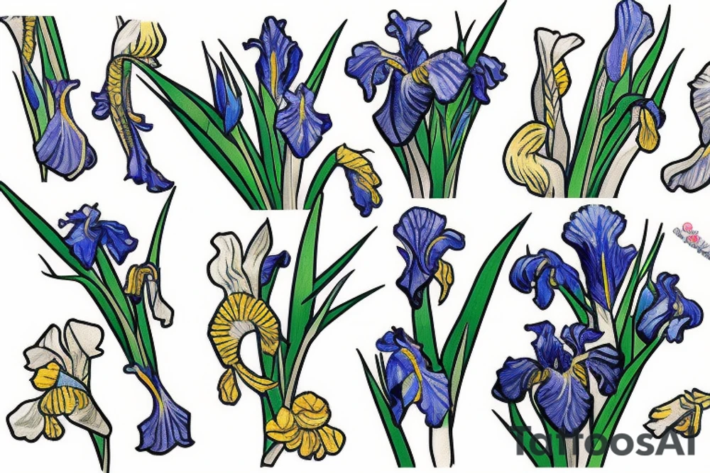 An iris tattoo idea